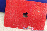4mm MACBOOK Case Kim Kardashian Kylie Jenner in Red Crystal Rhinestone Glitter Sparky Shinny Bedazzled