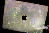 MACBOOK Case Kim Kardashian Kylie Jenner in Aurora Borealis White Crystal Rhinestone Celeb Bedazzled Sparky Shinny