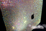 MACBOOK Case Kim Kardashian Kylie Jenner in Aurora Borealis White Crystal Rhinestone Celeb Bedazzled Sparky Shinny
