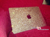 MACBOOK Air Pro Case Cover Clear White Swarovski Crystal Rhinestone Strass Glitter Sparkly Shinny Random Bejeweled