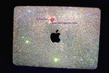 MACBOOK Case Cover in Aurora Borealis White Crystal Rhinestone Strass(Air/Pro)Glittering Sparkling Shinning-Random Bejeweled