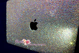 MACBOOK Case Cover in Aurora Borealis White Crystal Rhinestone Strass(Air/Pro)Glittering Sparkling Shinning-Random Bejeweled