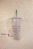 BLING STARBUCKS Coffee Cold  Cup / Mug / Tumbler with Swarovski Crystal Rhinestone Shane Dawson Morgan Adams Ryland Adams Trisha Paytas Zoe