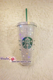 BLING STARBUCKS Coffee Cold  Cup / Mug / Tumbler with Swarovski Crystal Rhinestone Shane Dawson Morgan Adams Ryland Adams Trisha Paytas Zoe