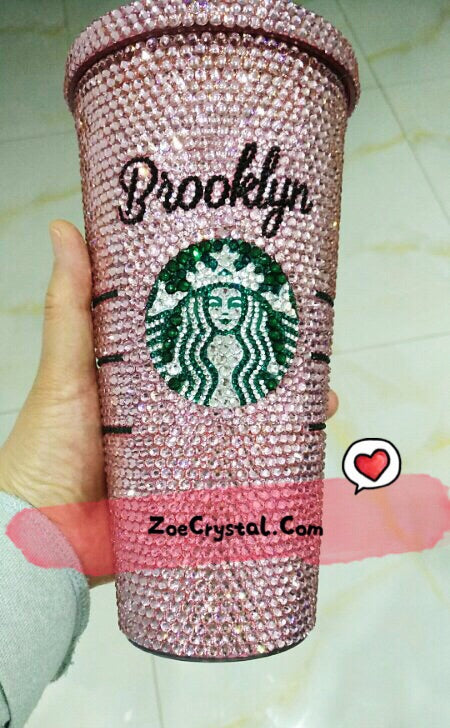 Hot Pink Rhinestone Cold Cup Starbucks Cold Cup Starbucks 